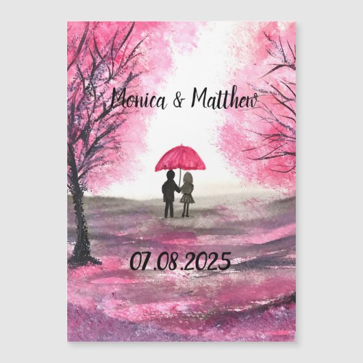 Rustige bruiloft-liefdespaar kerry-bloesems (Voorkant)