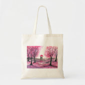 Rustige bruiloft-liefdespaar kerry-bloesems tote bag (Voorkant)