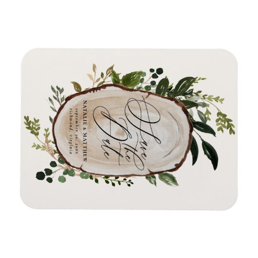 Rustige bruiloft met houtslijm, met uitzondering v magneet (Horizontaal)