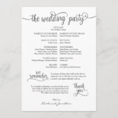 Rustige bruiloft met kaart voor kalligrafie v3 (Achterkant)