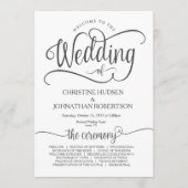 Rustige bruiloft met kaart voor kalligrafie v3 (Voorkant)