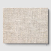 Rustige bruiloft met vuurbeige braad gastenboek (Achterkant)