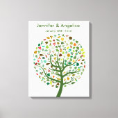 Rustige bruiloft — vingerafdrukstructuur — Afdrukk Canvas Afdruk (Voorkant)