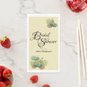 Rustige bruiloftsdouche herfst Espenbladeren geel Servet (Insitu)