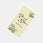 Rustige bruiloftsdouche herfst Espenbladeren geel Servet (Hoek)