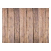 Rustige bruin verduurzaamde houten boerderij tafelkleed (Voorkant (Horizontaal))