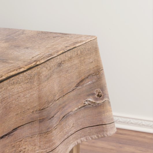 Rustige bruin verduurzaamde houten boerderij tafelkleed (Voorbeeld)