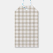 Rustige bruine bos baby shower cadeaulabel (Achterkant)