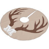 Rustige bruine bruine bruine bruine luiers monogra kerstboom rok (Gekanteld)