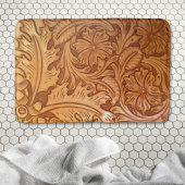 Rustige bruine cowboy mode western leder badmat