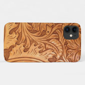 Rustige bruine cowboy mode western leder Case-Mate iPhone case (Achterkant (horizontaal))