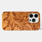 Rustige bruine cowboy mode western leder Case-Mate iPhone case (Achterkant (horizontaal))