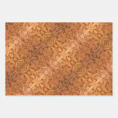 Rustige bruine cowboy mode western leder inpakpapier vel (Voorkant 2)