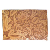 Rustige bruine cowboy mode western leder kussensloop (Voorkant)