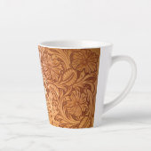 Rustige bruine cowboy mode western leder latte mok (Rechts)