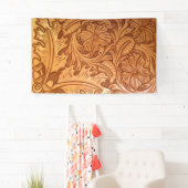 Rustige bruine cowboy mode western leder spandoek (Insitu)