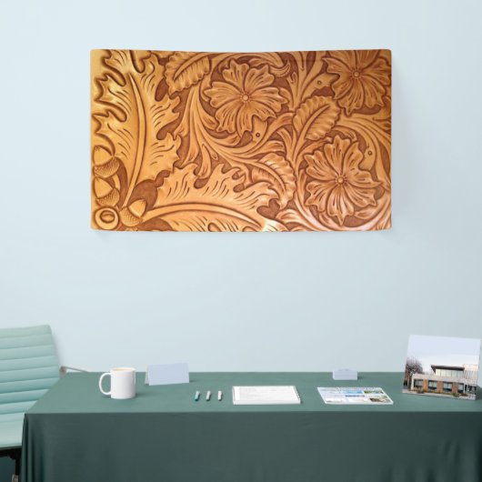 Rustige bruine cowboy mode western leder spandoek (Beurs)