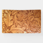 Rustige bruine cowboy mode western leder spandoek (Horizontaal)