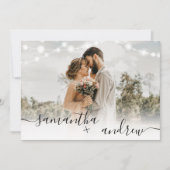 Rustige bruine houten lampen script 4 foto's bruil kaart (Voorkant)