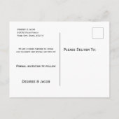 Rustige bruine houtzonnebloem bespaart de datum aankondigingskaart (Achterkant)