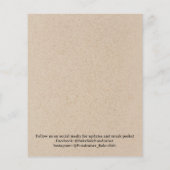 Rustige Bruine Kraft Bakverkoop Flyer (Achterkant)