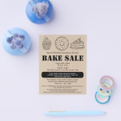 Rustige Bruine Kraft Bakverkoop Flyer (Enkel)