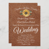 Rustige bruine leder van Faux bruine bruine bruine Kaart (Voorkant / Achterkant)