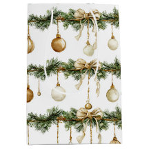 Rustige bruine linten roomgroene Kerst