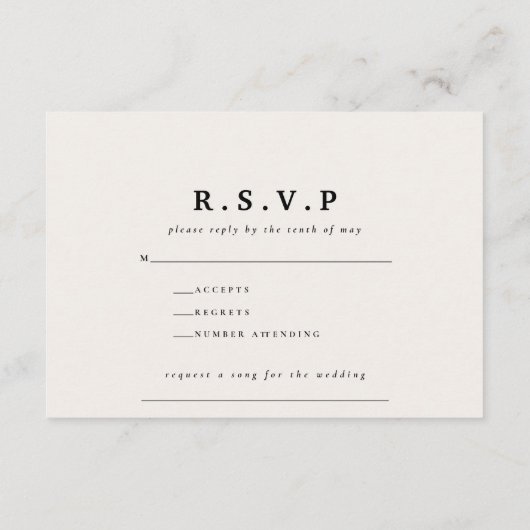 Rustige bruine marinevlinder botanische bruiloft R Informatiekaartje (Achterkant)