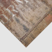 Rustige  bruine textuurtrein Typografie Tissuepapier (Detail)