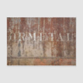 Rustige bruine textuurtrein Typografie Tissuepapier (Voorkant)