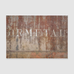 Rustige  bruine textuurtrein Typografie Tissuepapier