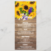 Rustige bruine zonnebloem Bodemuizen Programmakaart (Voorkant)