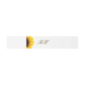 Rustige bruinkoolbuikband voor de bruiloft van zon uitnodigingen wikkel (Vlak)