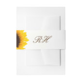 Rustige bruinkoolbuikband voor de bruiloft van zon uitnodigingen wikkel (Voorkant Voorbeeld)