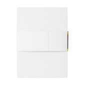 Rustige bruinkoolbuikband voor de bruiloft van zon uitnodigingen wikkel (Achterkant Voorbeeld)