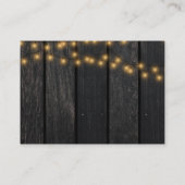 Rustige bruinzonnebloem-elegant RSVP Informatiekaartje (Achterkant)