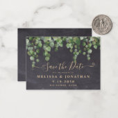 Rustige budget Eucalyptus Weddenschap bespaart de Notitiekaartje (Voorkant / Achterkant in situ)