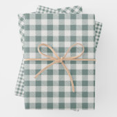 Rustige Buffalo-speldencontrolepatroon Inpakpapier Vel (In situ)