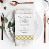 Rustige buffelstang Thanksgiving Menu