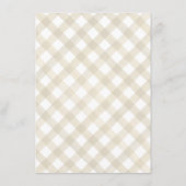 Rustige buffelstang Thanksgiving Menu (Achterkant)