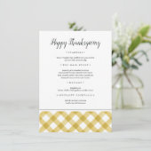 Rustige buffelstang Thanksgiving Menu (Staand voorkant)