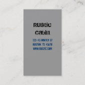 Rustige buitenshuis wildernis wildbull mose visitekaartje (Achterkant)