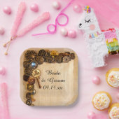 Rustige Buttonnen Borden voor weddenschappen Papieren Bordje (Feest)