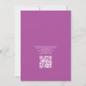 Rustige Cactus Succulenten QR Code RSVP Huwelijk Kaart (Achterkant)