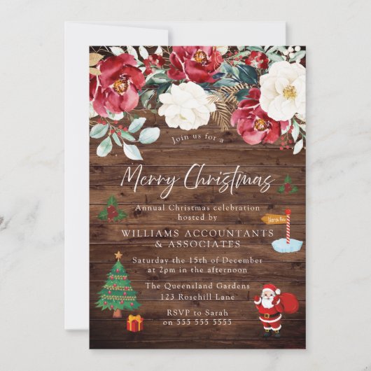 Rustige Cadeau met kerstfeest in de kerstkerstboom Kaart (Voorkant)