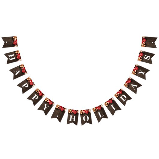 Rustige cadeaudoos, kerstfeest vlaggetjes (Alle)