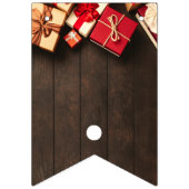 Rustige cadeaudoos, kerstfeest vlaggetjes (Eerste vlag)