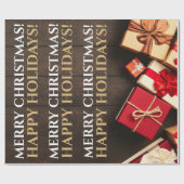 Rustige cadeaudoos, kerstmis cadeaupapier (Vlak)