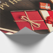 Rustige cadeaudoos, kerstmis cadeaupapier (Hoek)